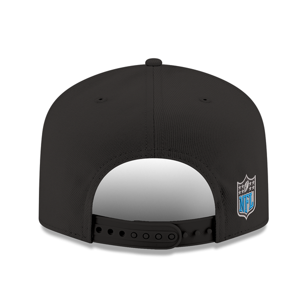 Detroit Lions New Era A-Frame Flawless 9FIFTY Snapback Hat - Black