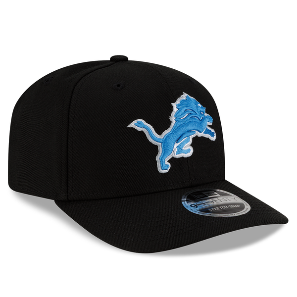 Detroit Lions New Era 9SEVENTY Stretch-Snap Hat - Black