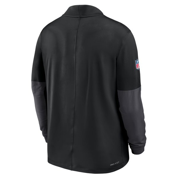 Detroit Lions Nike Sideline Dri-FIT Half-Zip Pullover Jacket - Black