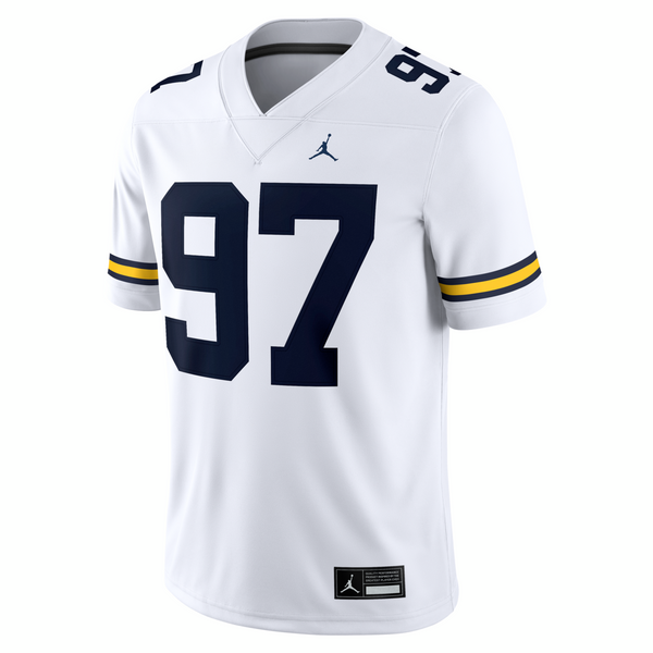 Aidan Hutchinson Michigan Wolverines Jordan Brand Alumni Game Jersey - White
