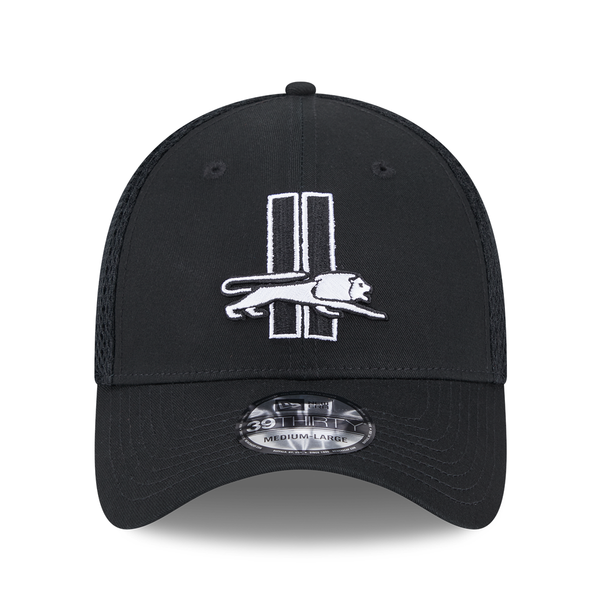 Detroit Lions New Era Historic Monochrome Neo 39THIRTY Flex Hat - Black