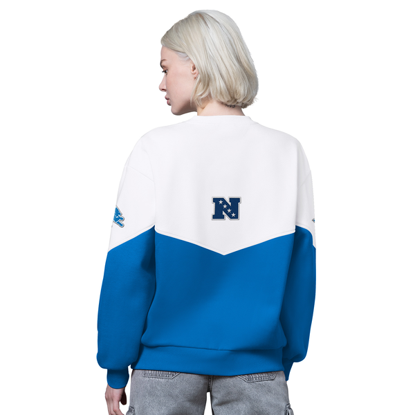 Detroit Lions Starter Women's Clutch Hit Pullover Sweatshirt - Blue