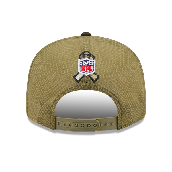 Detroit Lions New Era 2025 Salute to Service Split Panel 9FIFTY Snapback Hat - Dark Green