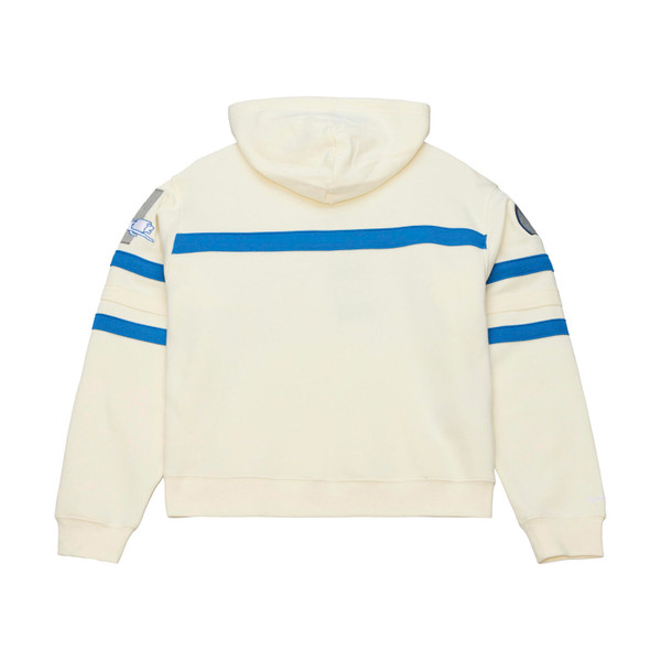 Detroit Lions Mitchell & Ness Women's Head Coach Pullover Hoodie - Cream