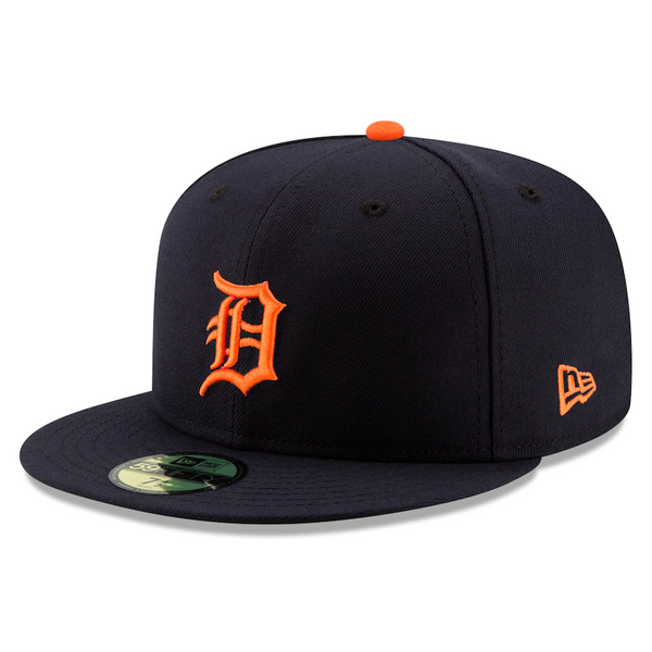 Detroit Tigers New Era Authentic Collection On-Field Road 59Fifty Fitted Hat - Navy