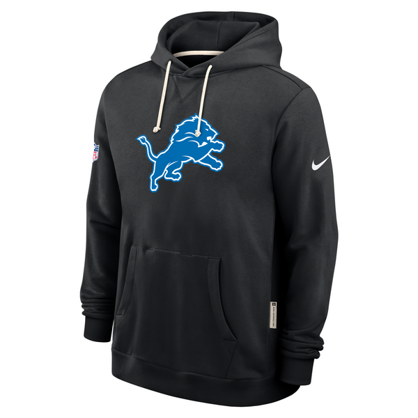Detroit Lions Nike Sideline Standard Issue Initial Home Dri-FIT Hoodie - Black