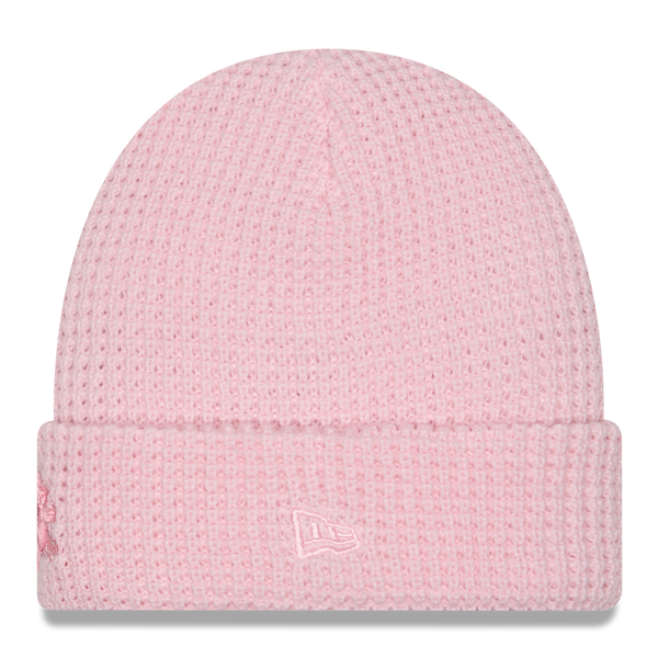 Detroit Lions New Era Women's Tonal Cuffed Waffle Knit Hat - Pink
