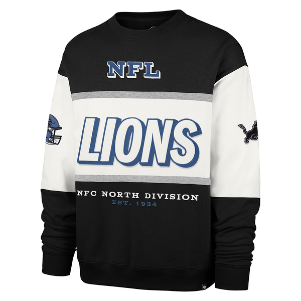 Detroit Lions '47 Breeze By Maximalist Pullover Sweatshirt - Black