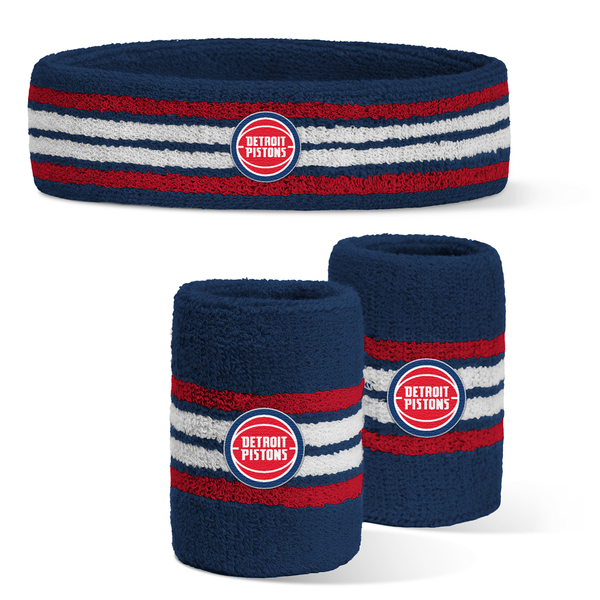 Detroit Pistons For Bare Feet Headband & Wristband Set