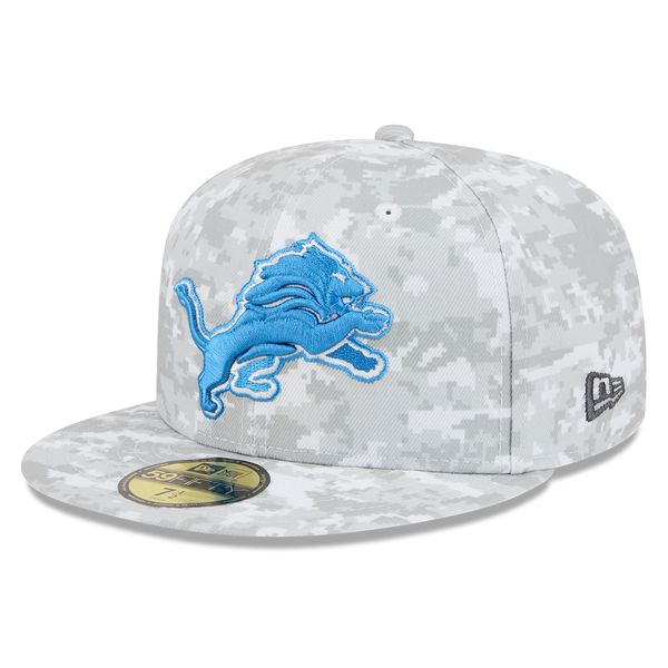 Detroit Lions New Era 2025 Salute to Service 59FIFTY Fitted Hat - Artic Camo Detroit Lions New Era 2025 Salute to Service 59FIFTY Fitted Hat - Artic Camo