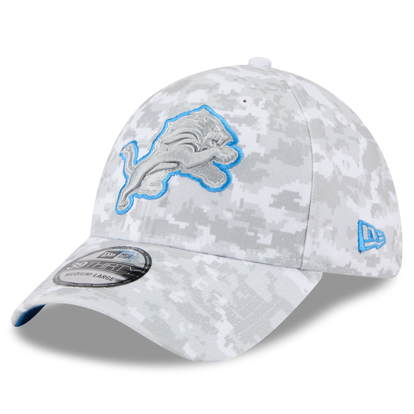 Detroit Lions New Era 2025 Salute to Service 39THIRTY Flex Hat - Arctic Camo Detroit Lions New Era 2025 Salute to Service 39THIRTY Flex Hat - Arctic Camo