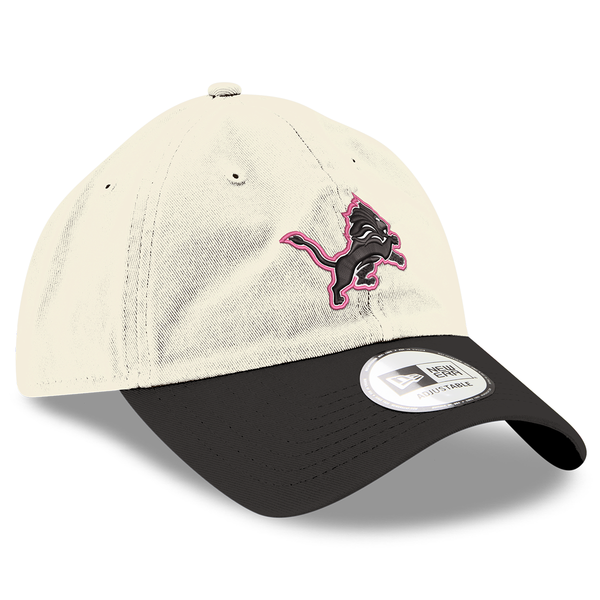 Detroit Lions New Era Women's 2Tone Casual Classic Adjustable Hat - Chrome/Black