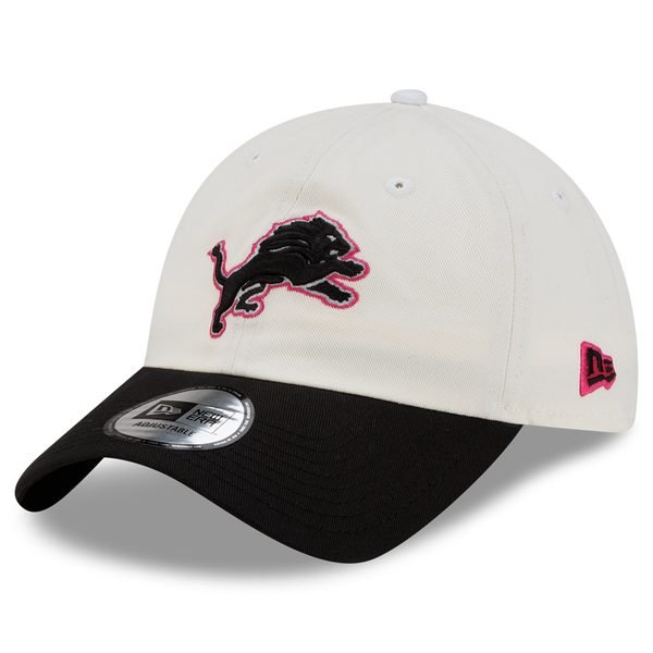 Detroit Lions New Era Women's 2Tone Casual Classic Adjustable Hat - Chrome/Black