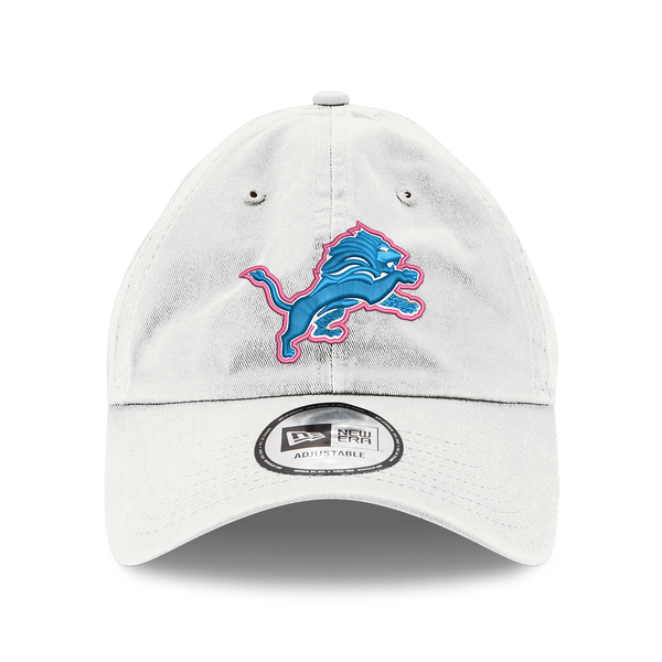 Detroit Lions New Era Women's Casual Classic Adjustable Hat - White