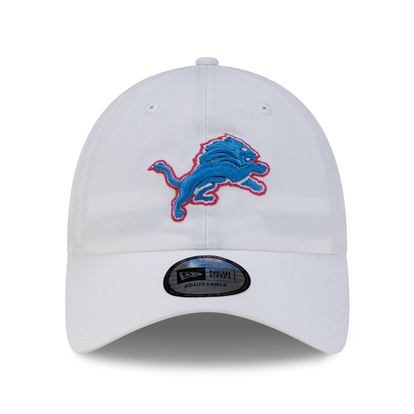 Detroit Lions New Era Women's Casual Classic Adjustable Hat - White