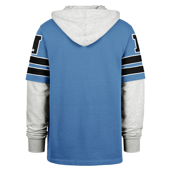 Detroit Lions '47 Gridiron Blitz Cornerback Pullover Hoodie - Blue