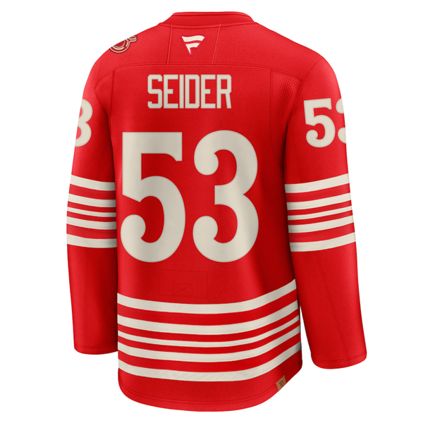 Moritz Seider Detroit Red Wings Fanatics Centennial Premium Replica Jersey - Red