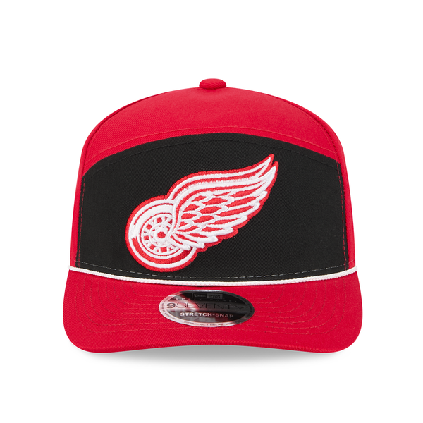 Detroit Red Wings New Era Split Panel 9SEVENTY Stretch-Snap Hat - Red