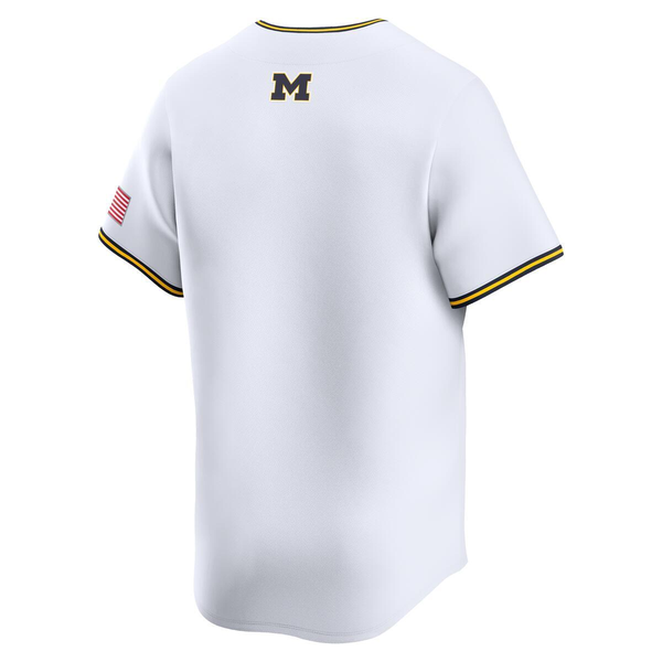 Michigan Wolverines Nike Replica Baseball Jersey - White
