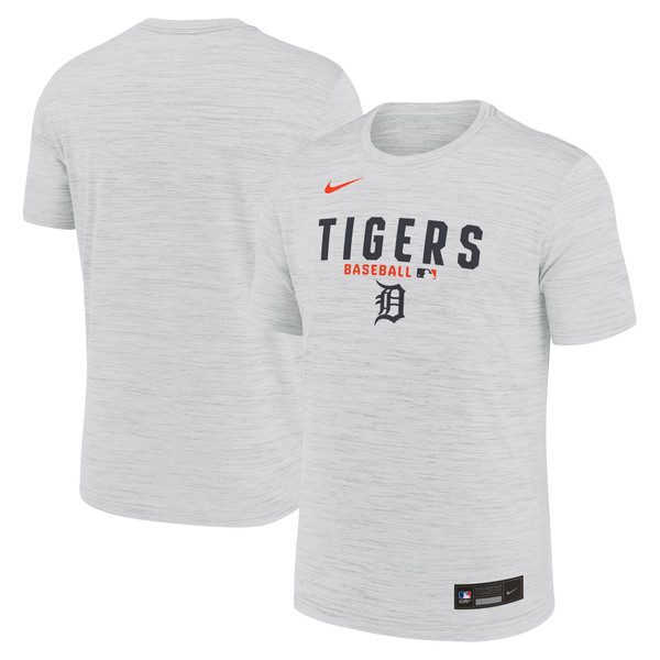 Detroit Tigers Nike 2026 Authentic Collection Get Edge Velocity T-Shirt - Ash