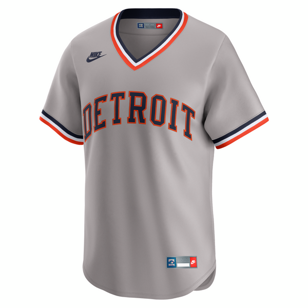 Detroit Tigers Nike Cooperstown Collection Limited Jersey - Gray