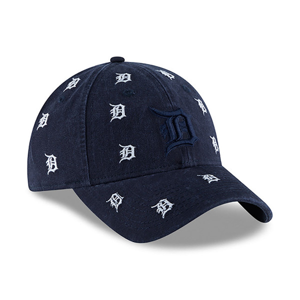 New Era Detroit Tigers Kid's Navy 9Twenty Jr. Logo Scatter Adjustable Hat