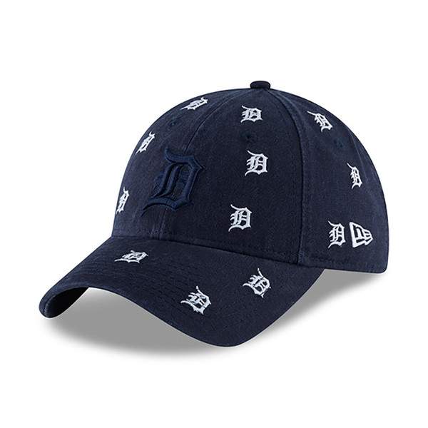 New Era Detroit Tigers Kid's Navy 9Twenty Jr. Logo Scatter Adjustable Hat