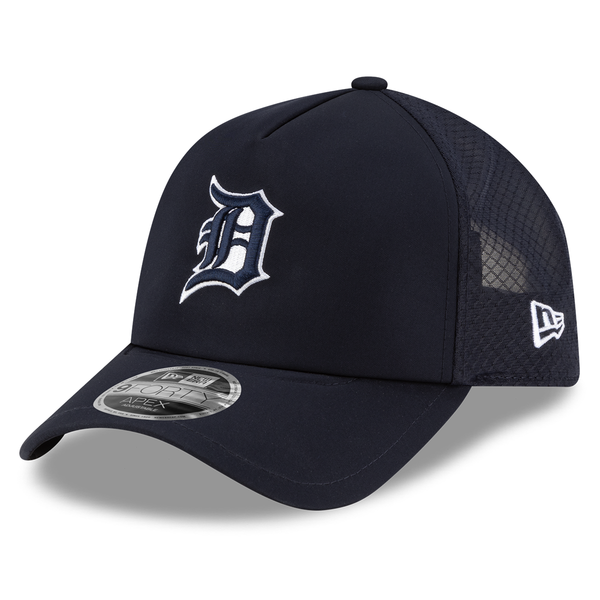 Detroit Tigers New Era 2026 Batting Practice Apex 9FORTY Adjustable Trucker Hat - Navy