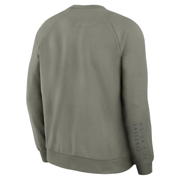 Detroit Tigers Nike Statement Primary Raglan Dri-FIT Sweatshirt - Gray