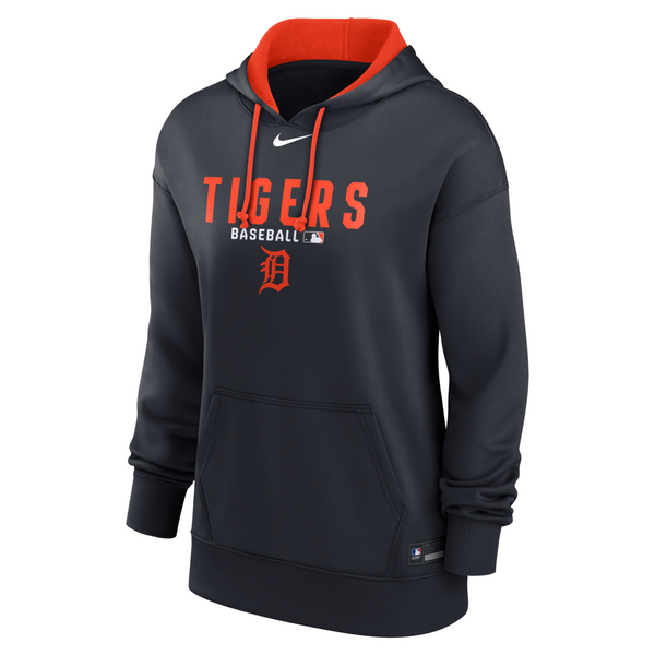 Detroit Tigers Nike Women's 2026 Authentic Collection Therma-FIT Hoodie - Navy