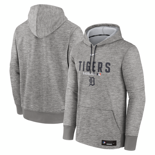Detroit Tigers Nike 2026 Authentic Collection Therma-FIT Hoodie - Gray