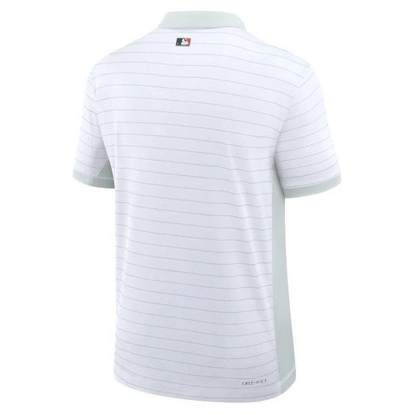 Detroit Tigers Nike 2026 Authentic Collection Victory Striped Performance Polo - White