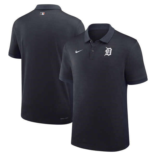 Detroit Tigers Nike 2026 Authentic Collection Victory Striped Performance Polo - Navy