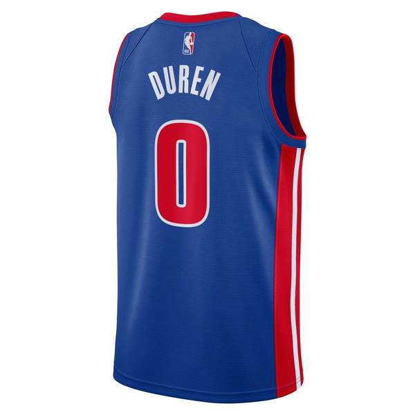 Jalen Duren Detroit Pistons Nike Icon Edition Swingman Jersey - Blue