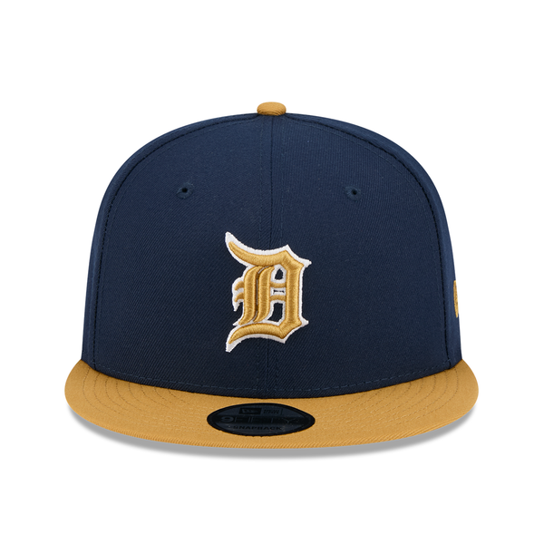 Detroit Tigers New Era 9Fifty 2Tone Color Pack Snapback Hat - Navy/Light Bronze
