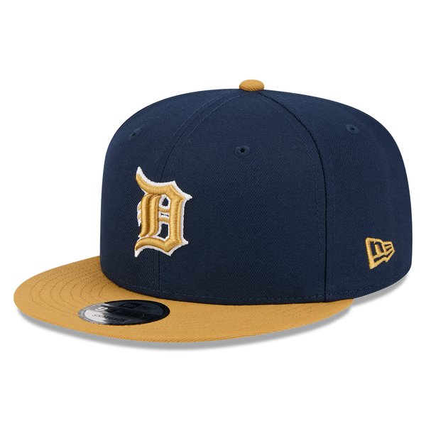 Detroit Tigers New Era 9Fifty 2Tone Color Pack Snapback Hat - Navy/Light Bronze