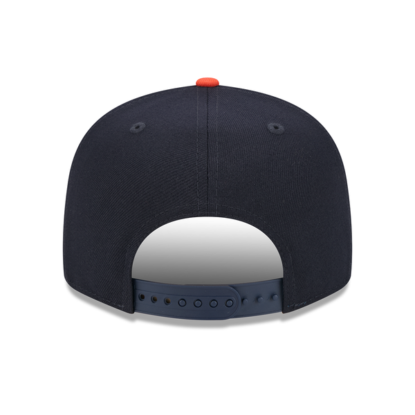 Detroit Tigers New Era Road 9FIFTY Snapback Hat-Navy