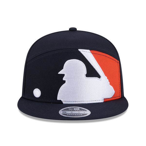Detroit Tigers New Era MLB Batterman Split Panel 9FIFTY Snapback Hat- Navy