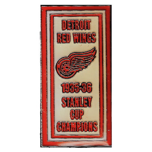 Detroit Red Wings Aminco 1935-36 Stanley Cup Banner Collector Pin