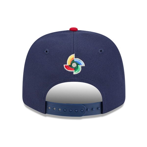 USA Baseball New Era 2026 World Baseball Classic 9SEVENTY Stretch-Snap Hat - Navy/Red