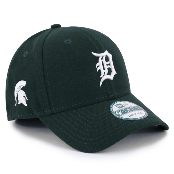 Detroit Tigers x Michigan State Spartans New Era Co-Branded 9Forty  Adjustable Hat - Green