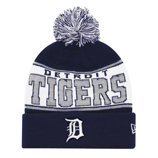 New Era Detroit Tigers Navy Banded Mark Knit Hat