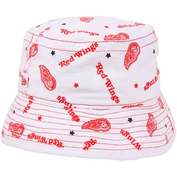 New Era Detroit Red Wings Kid’s White Mascot Bucket Hat