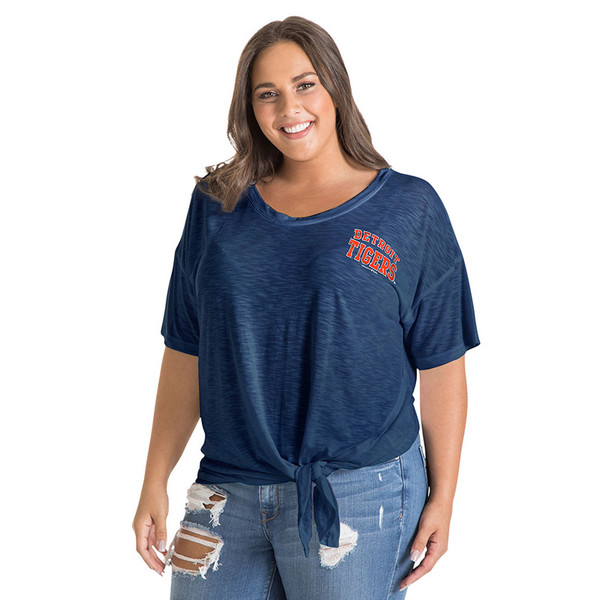 New Era Detroit Tigers Women's Navy Plus Size Scoop Neck T-Shirt - Gameday  Detroit