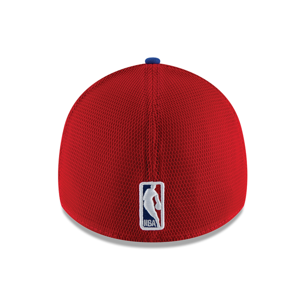 New Era Detroit Pistons Blue 39Thirty Fan Mesh Flex Hat