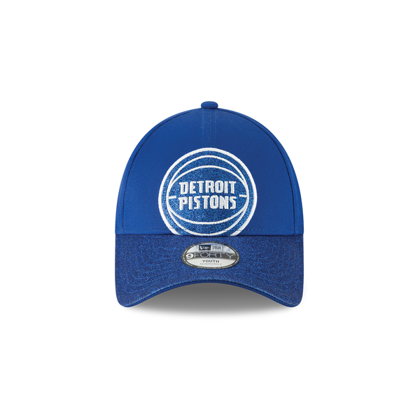 New Era Detroit Pistons Kid's Blue 9Forty Shimmer Shine 2 Adjustable Hat