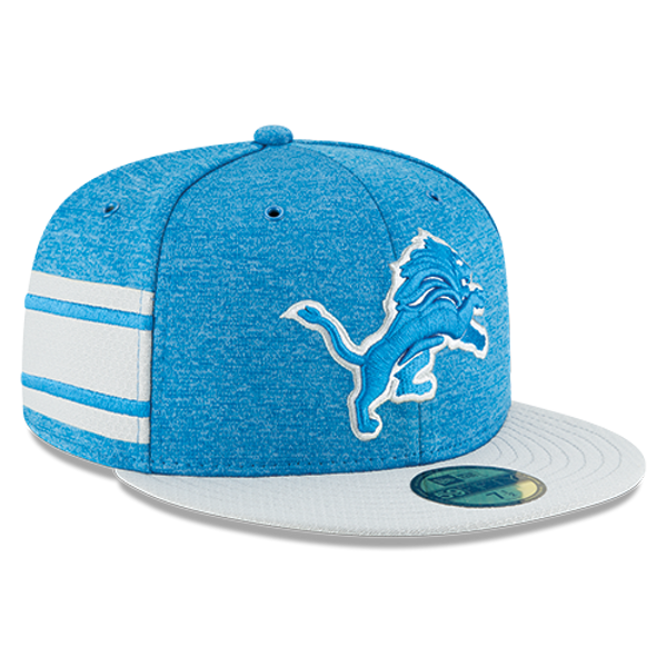 Men's New Era Blue Detroit Lions Team Basic 59FIFTY Fitted Hat