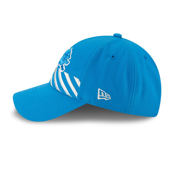 New Era Detroit Lions Blue 9Forty Draft Day Adjustable Hat