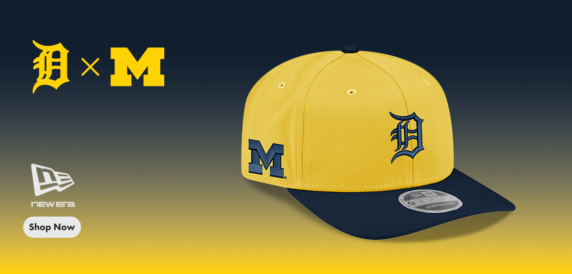 Detroit Tigers X Michigan Wolverines Co-Brand New Era Hats now in 2Tone!