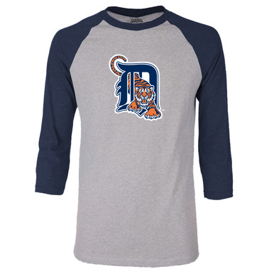 Detroit Tigers Stitches Cooperstown Collection 3/4 Sleeve Raglan T
